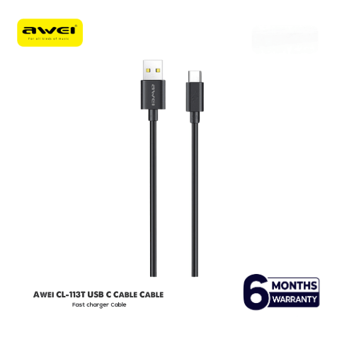 Awei CL-113T 5A Type-C Fast Charging 0.3 Meter Short Cable for Powerbank