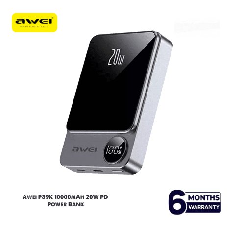 Awei P39K 10000mAh 20W PD Wireless Power Bank