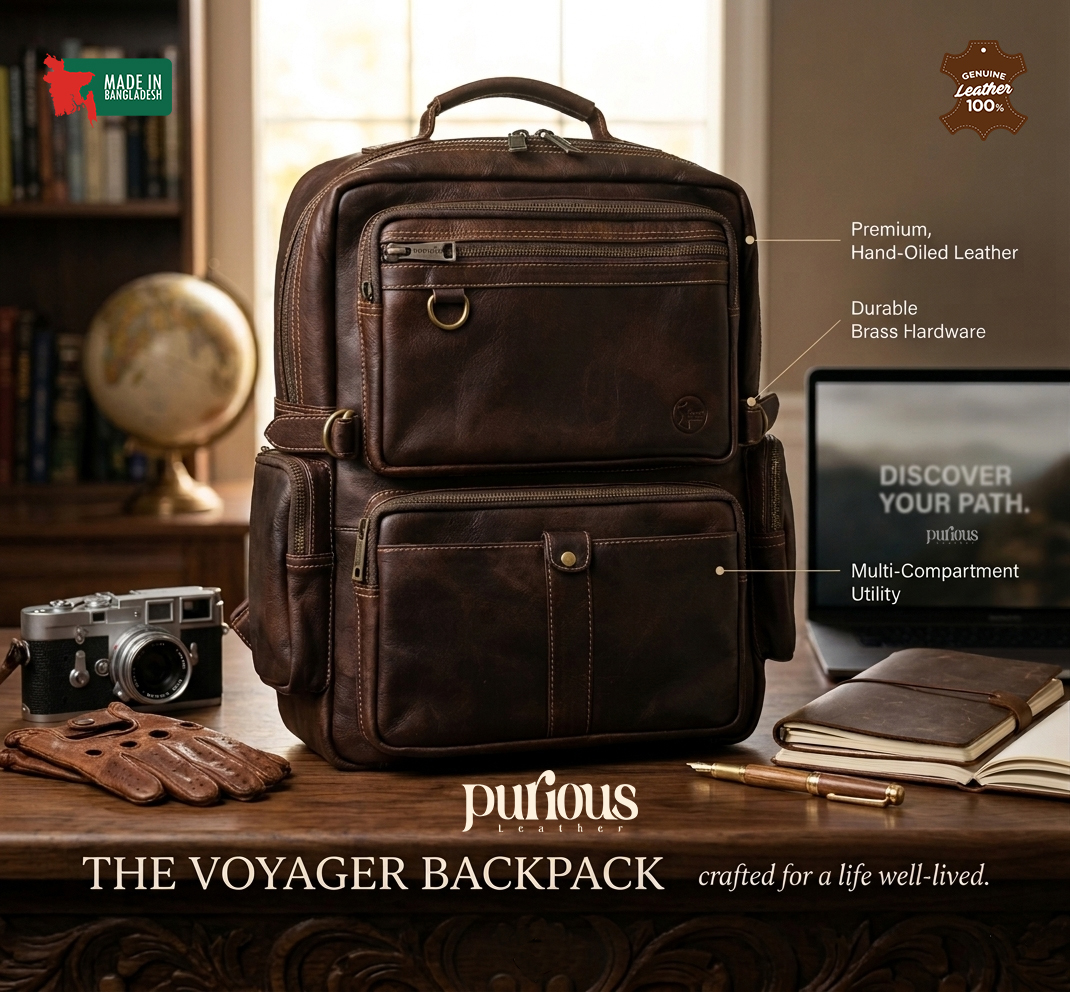 Vintage Men's Leather Laptop Backpack, Large Capacity, Vintage Top Grain Cowhide, Casual Style, Unisex, Daily Commute, Travel Backpack. Casual Backpack